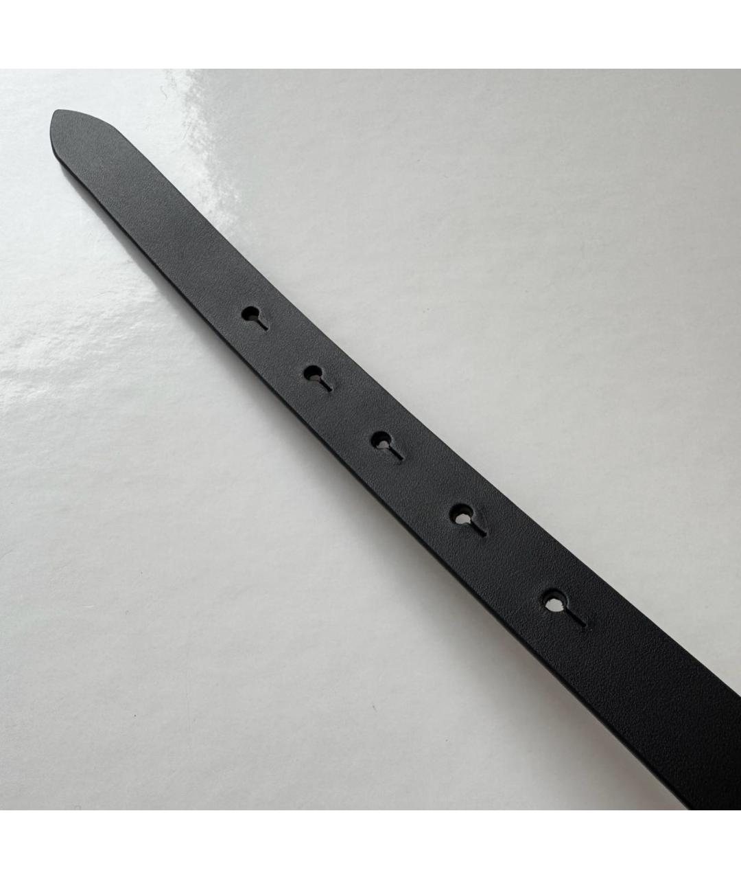 VIVIENNE WESTWOOD Черный кожаный ремень, фото 6