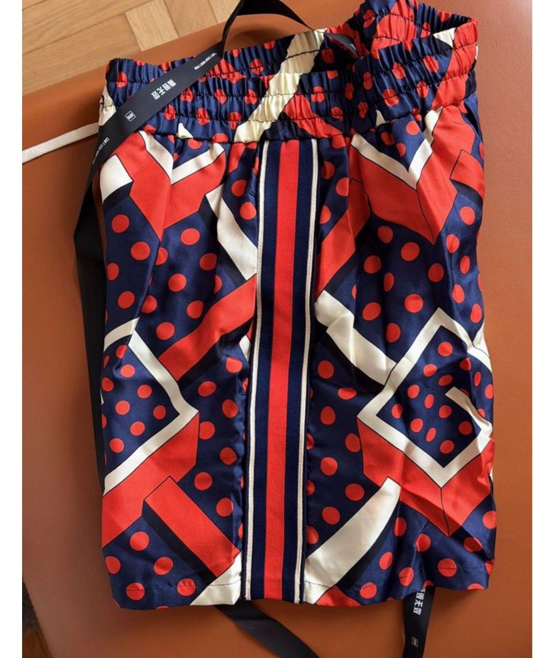 GUCCI Красные шелковые шорты, фото 3
