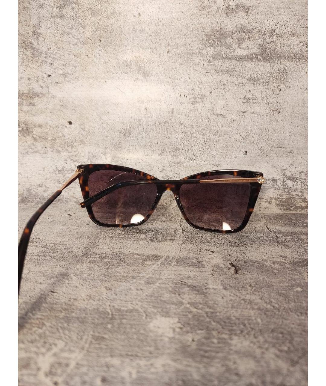 CAROLINA HERRERA Коричневые пластиковые солнцезащитные очки, фото 5