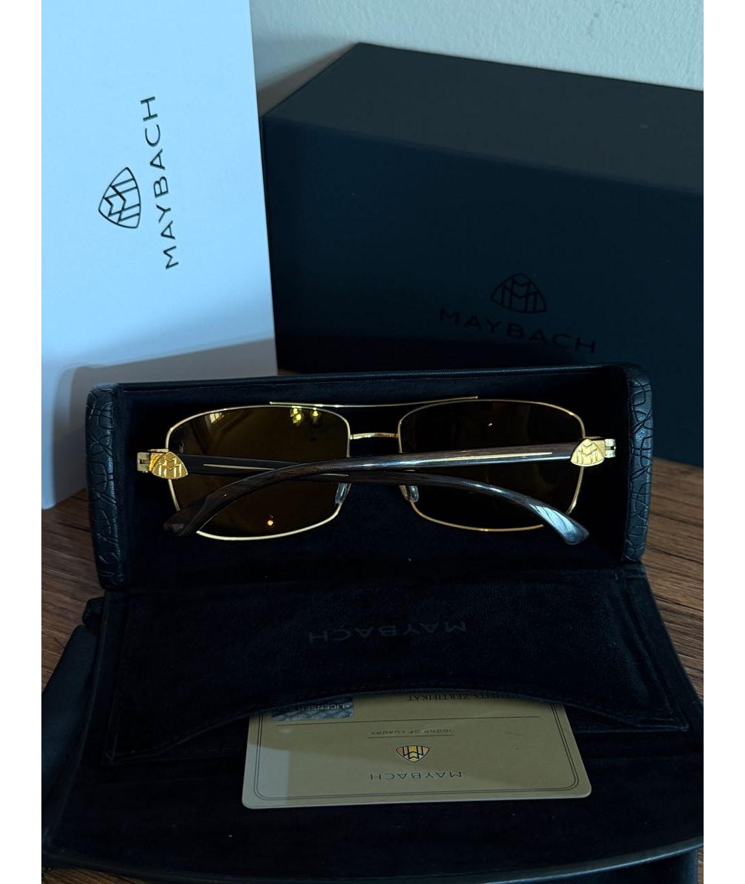 MAYBACH Золотые солнцезащитные очки, фото 7