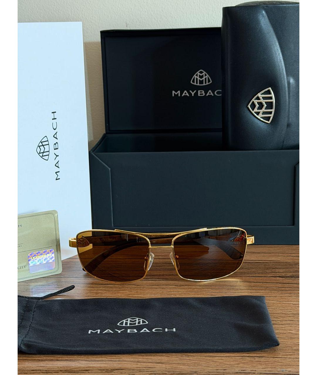 MAYBACH Золотые солнцезащитные очки, фото 9