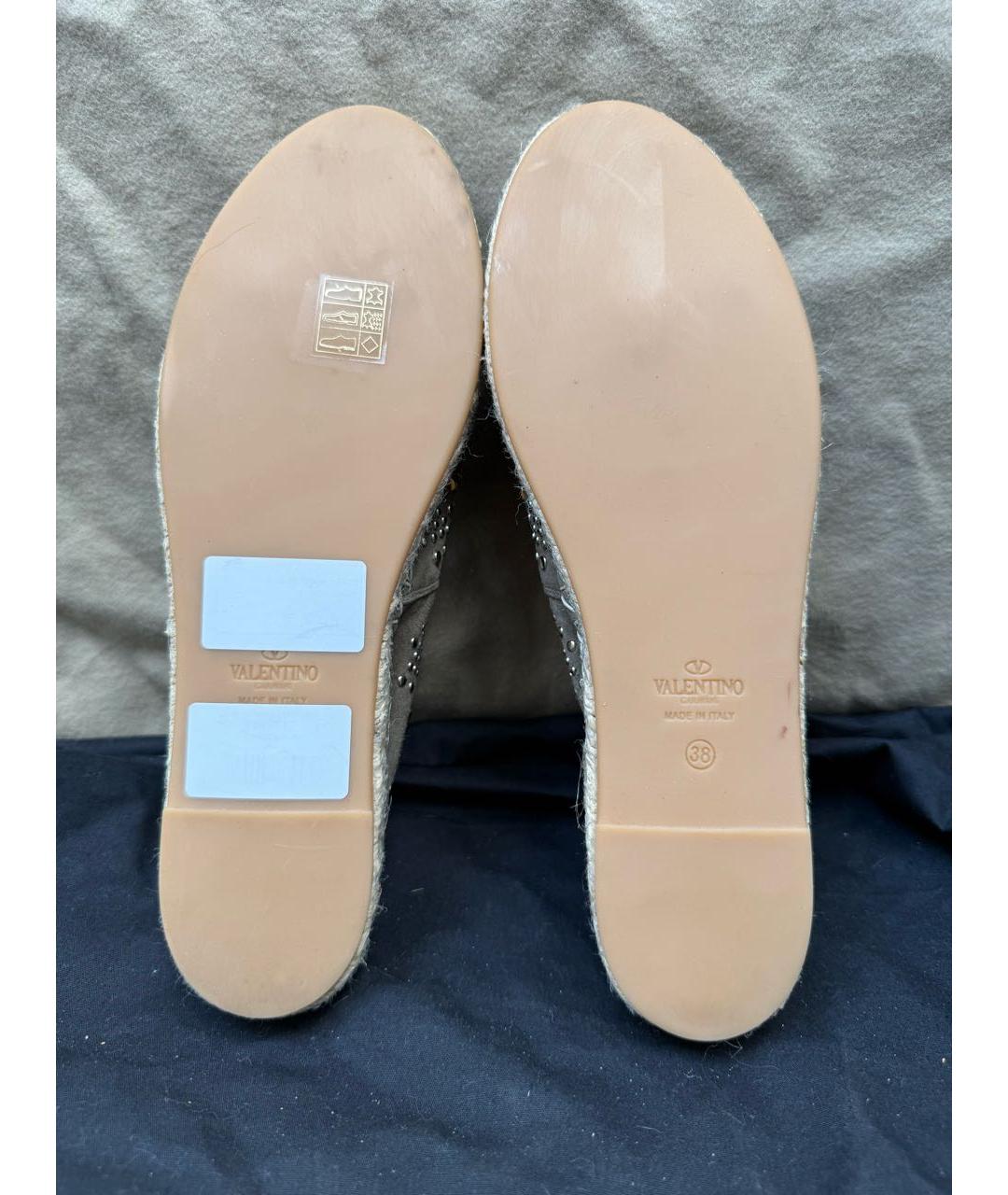 VALENTINO Хаки замшевые эспадрильи, фото 5