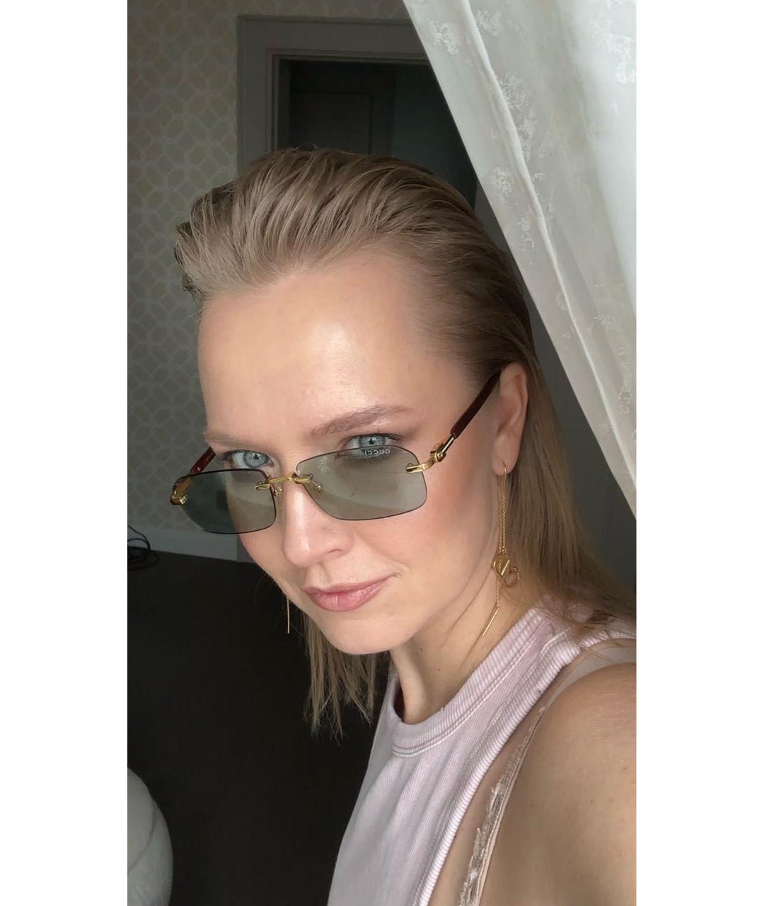 GUCCI Антрацитовые солнцезащитные очки, фото 5