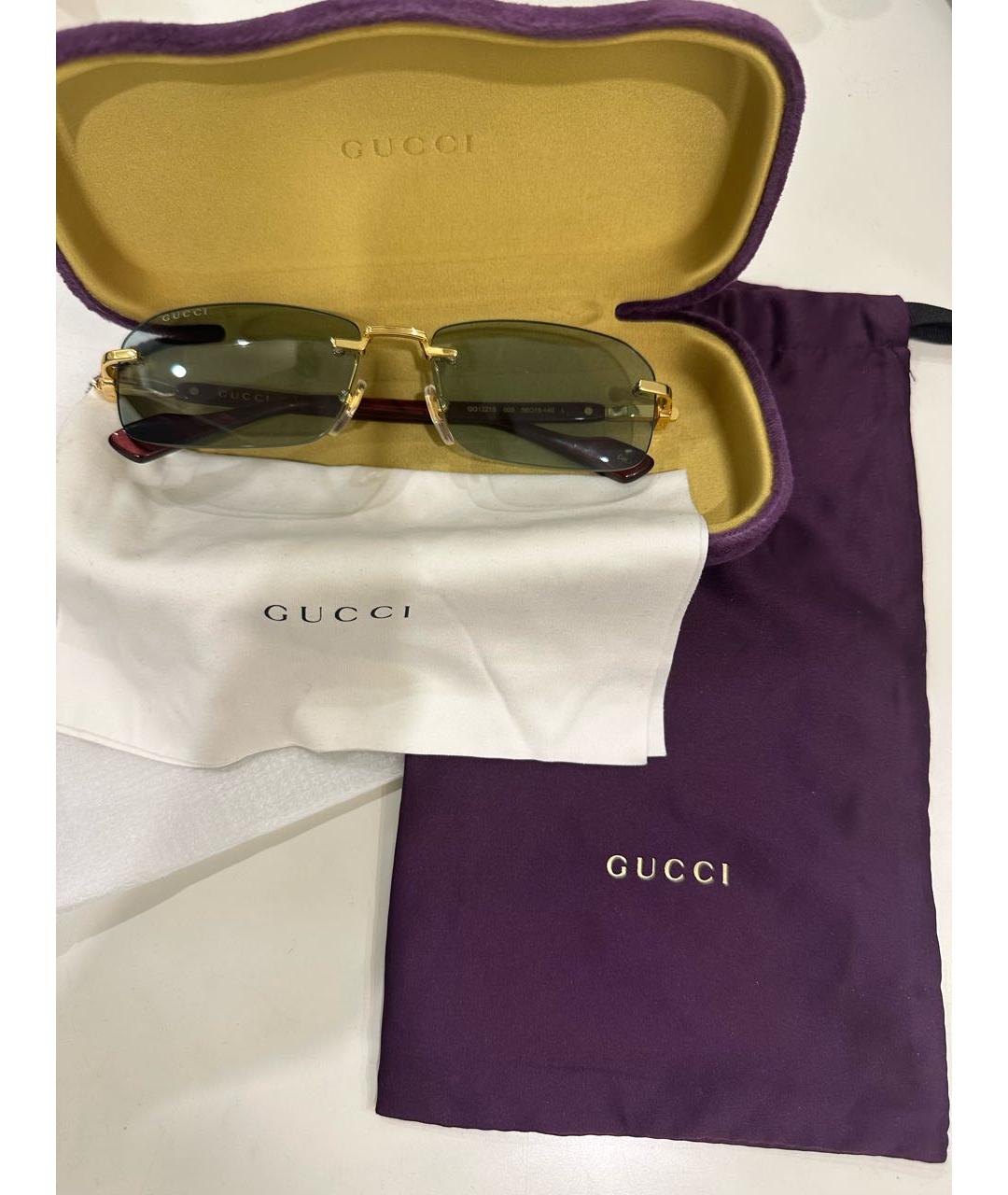 GUCCI Антрацитовые солнцезащитные очки, фото 6