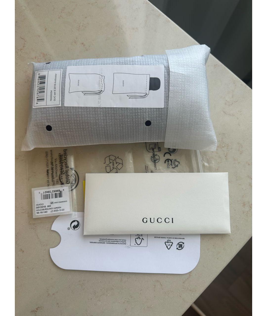 GUCCI Антрацитовые солнцезащитные очки, фото 4