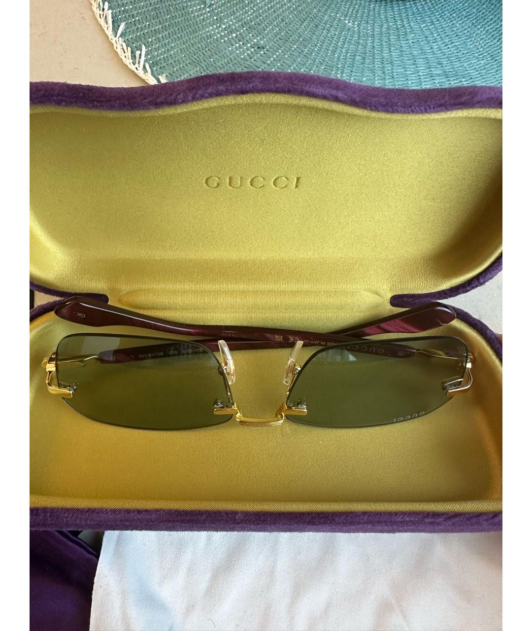 GUCCI Антрацитовые солнцезащитные очки, фото 8