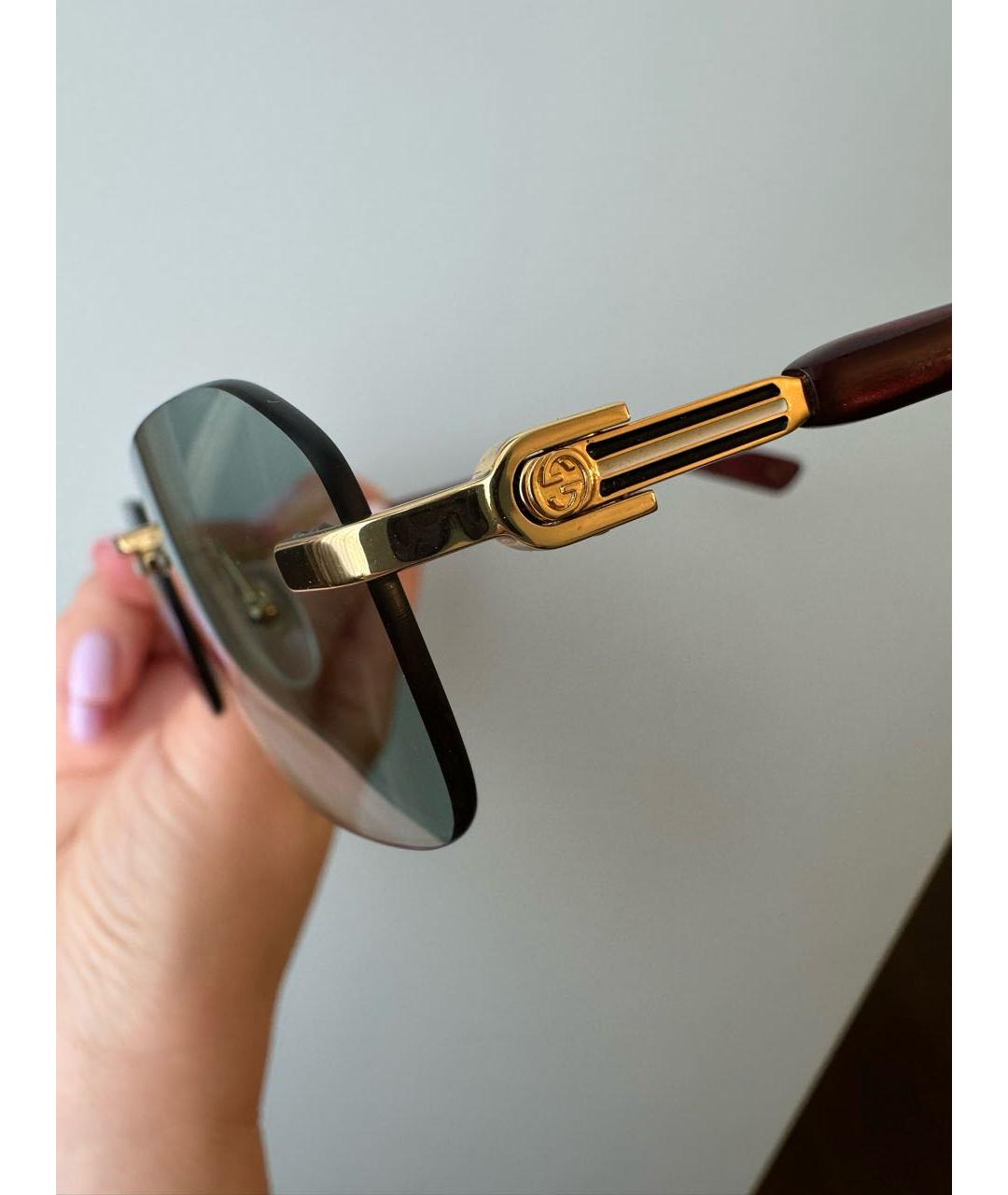 GUCCI Антрацитовые солнцезащитные очки, фото 7