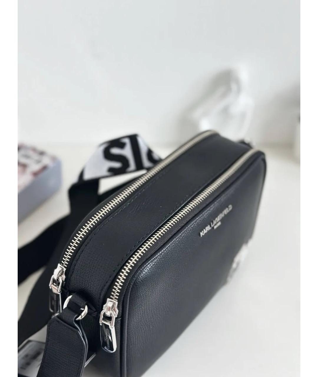 KARL LAGERFELD Черная сумка через плечо, фото 7