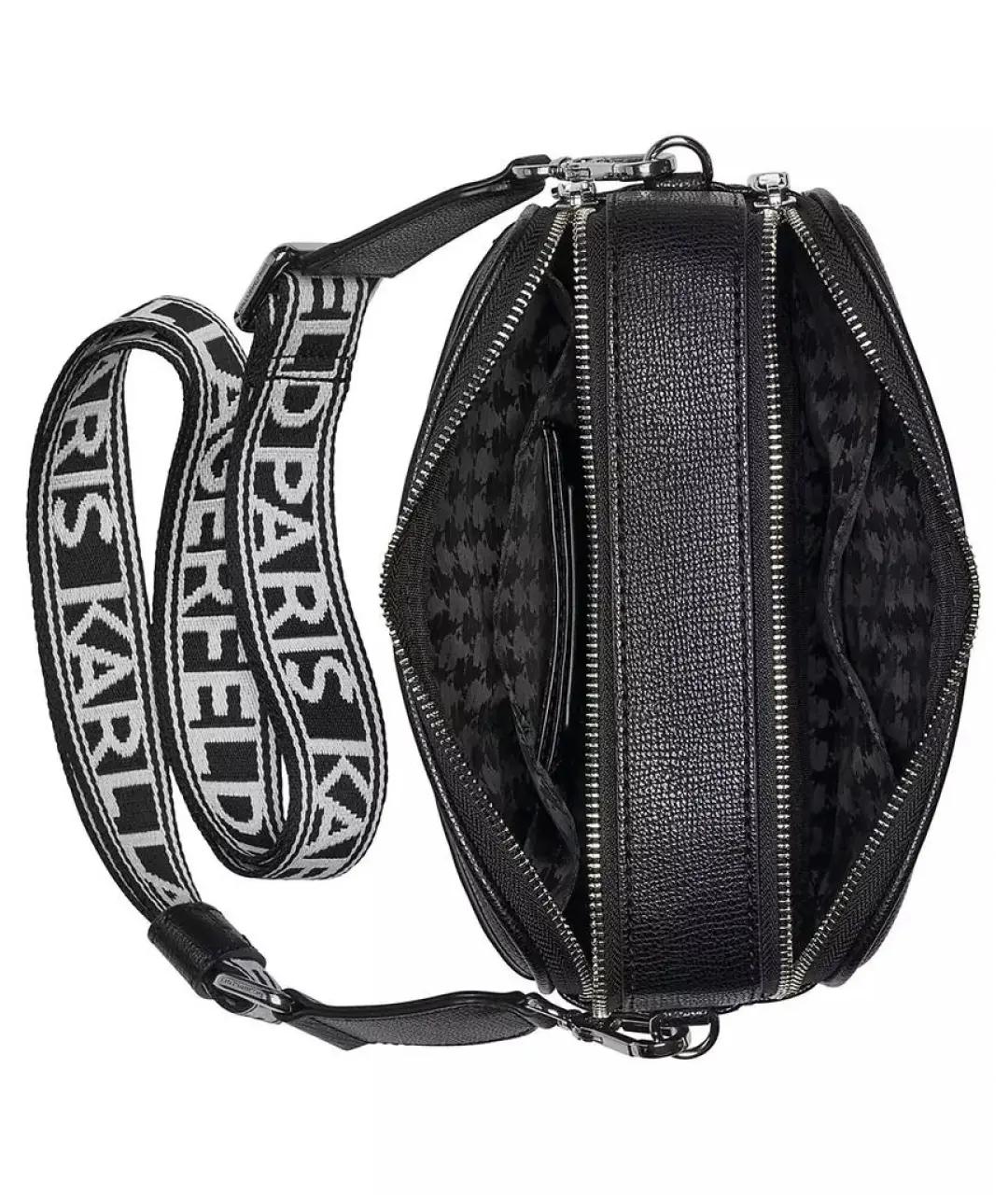 KARL LAGERFELD Черная сумка через плечо, фото 3