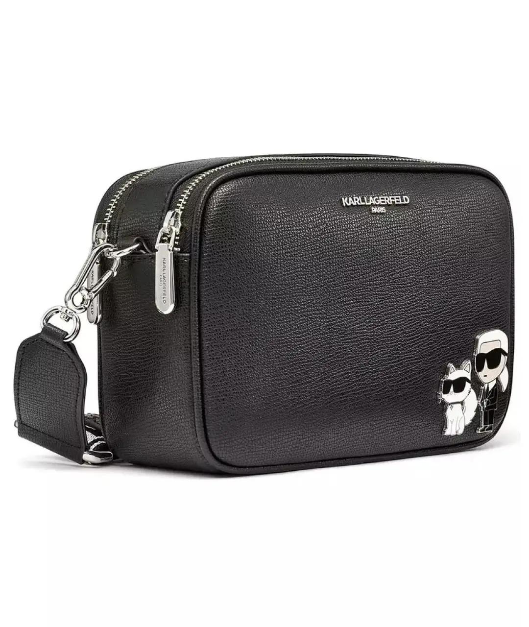 KARL LAGERFELD Черная сумка через плечо, фото 2