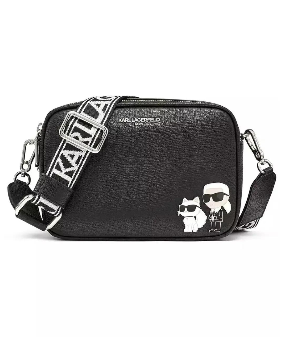 KARL LAGERFELD Черная сумка через плечо, фото 1