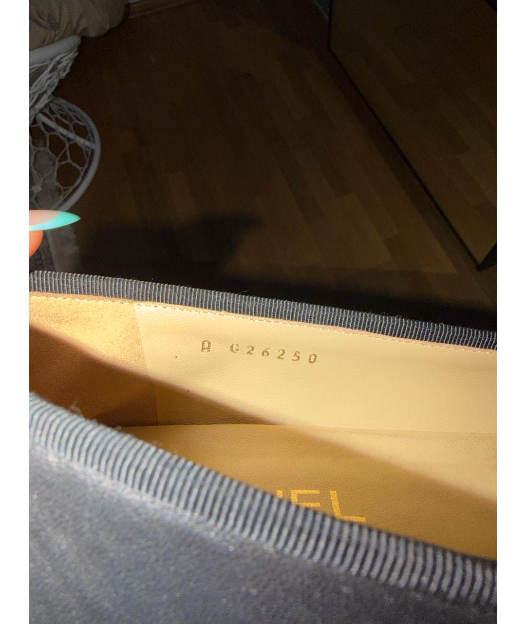 CHANEL Черные кожаные балетки, фото 5