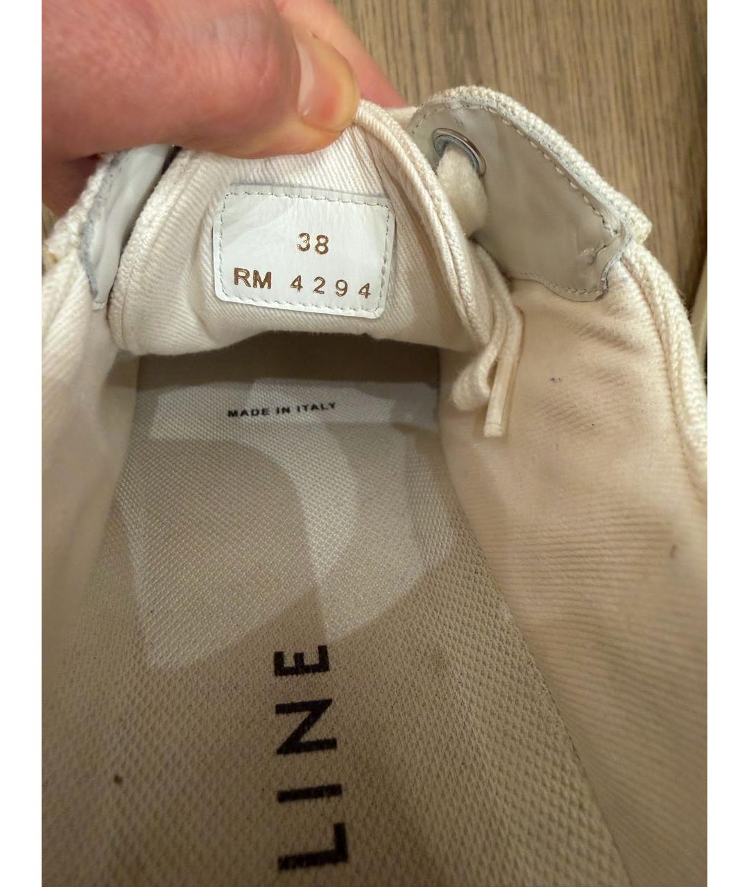 CELINE Белые текстильные кеды, фото 4