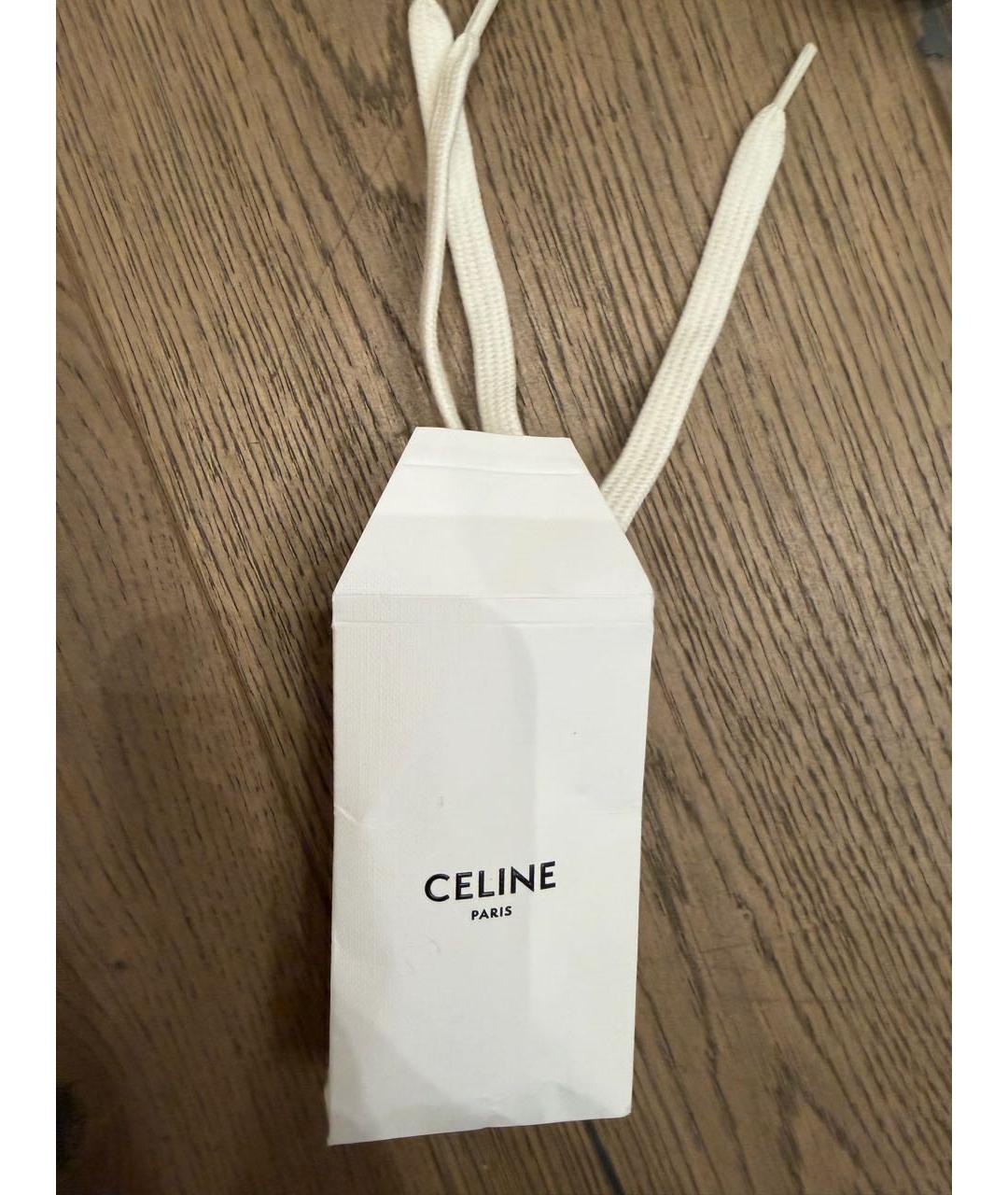 CELINE Белые текстильные кеды, фото 5