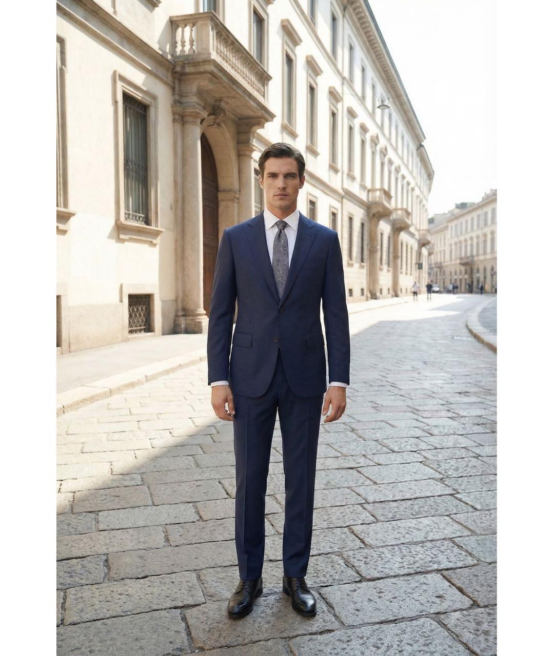 CORNELIANI Темно-синий классический костюм, фото 5