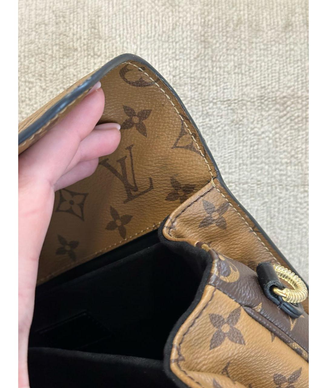 LOUIS VUITTON Коричневая сумка с короткими ручками, фото 7