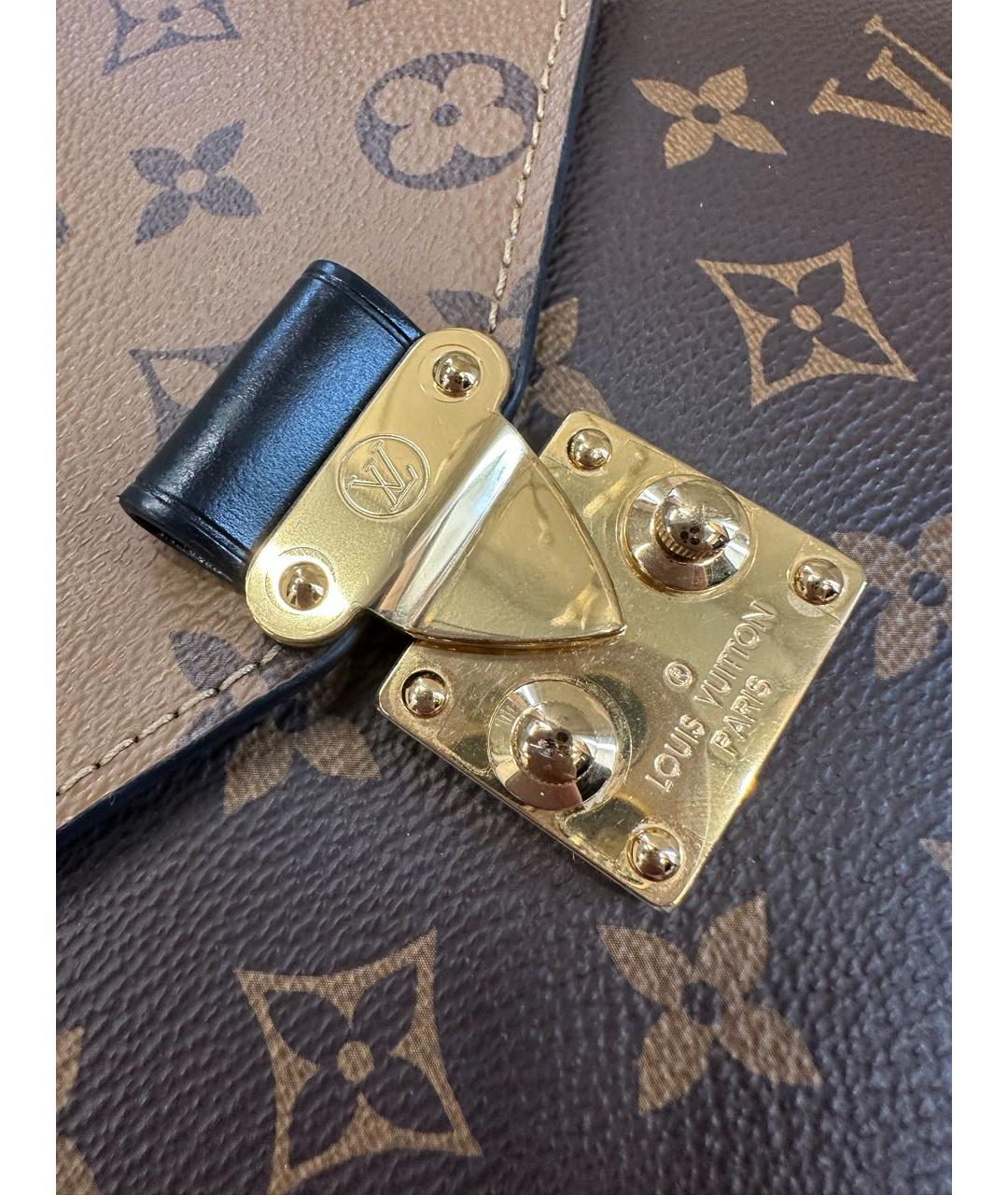 LOUIS VUITTON Коричневая сумка с короткими ручками, фото 4