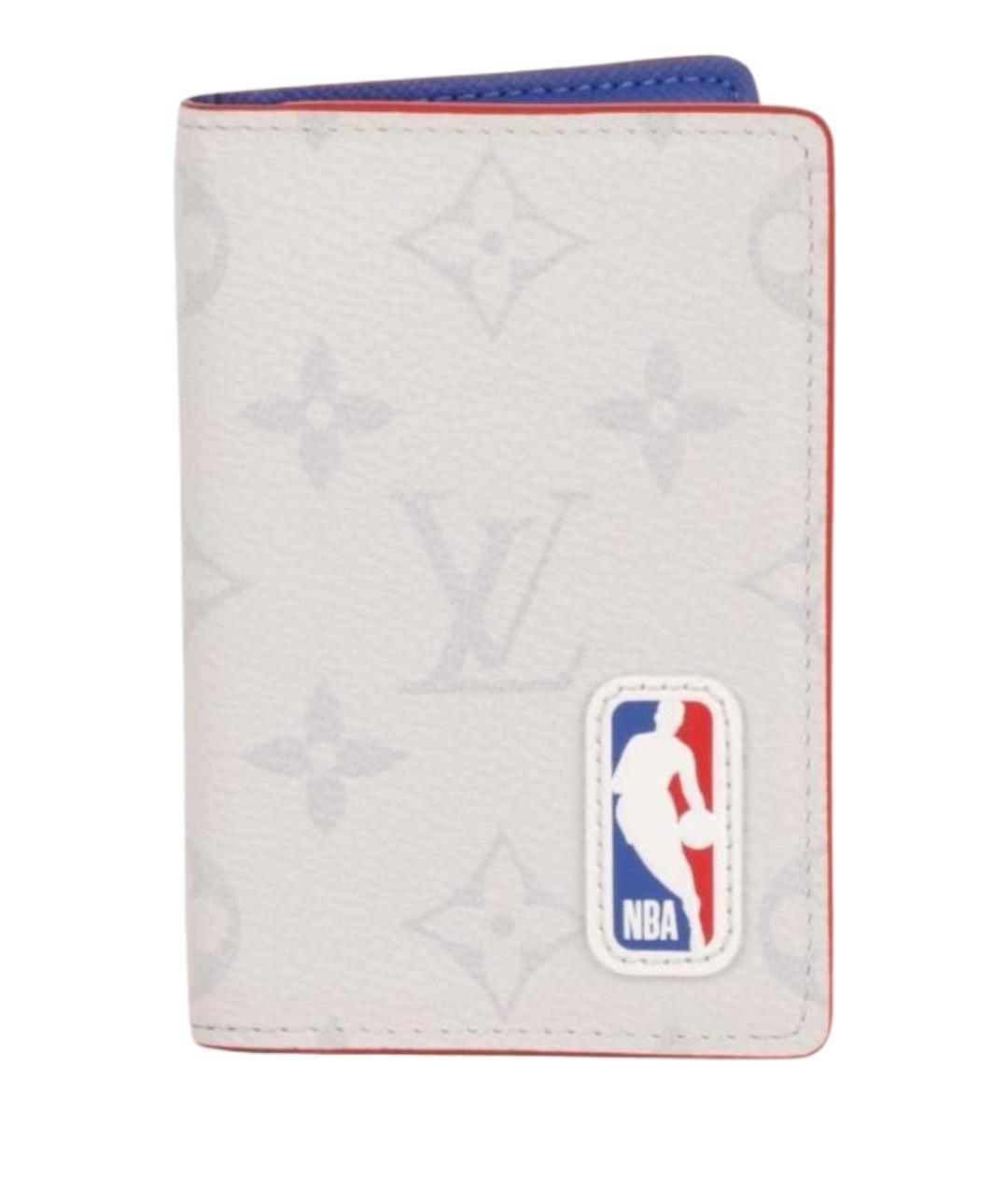 LOUIS VUITTON Белый кожаный кардхолдер, фото 1