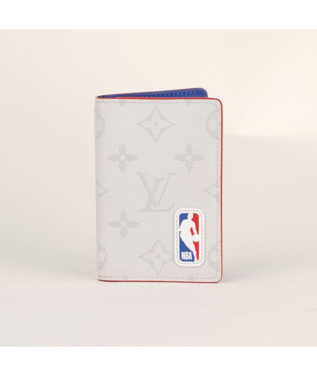 LOUIS VUITTON Белый кожаный кардхолдер, фото 8