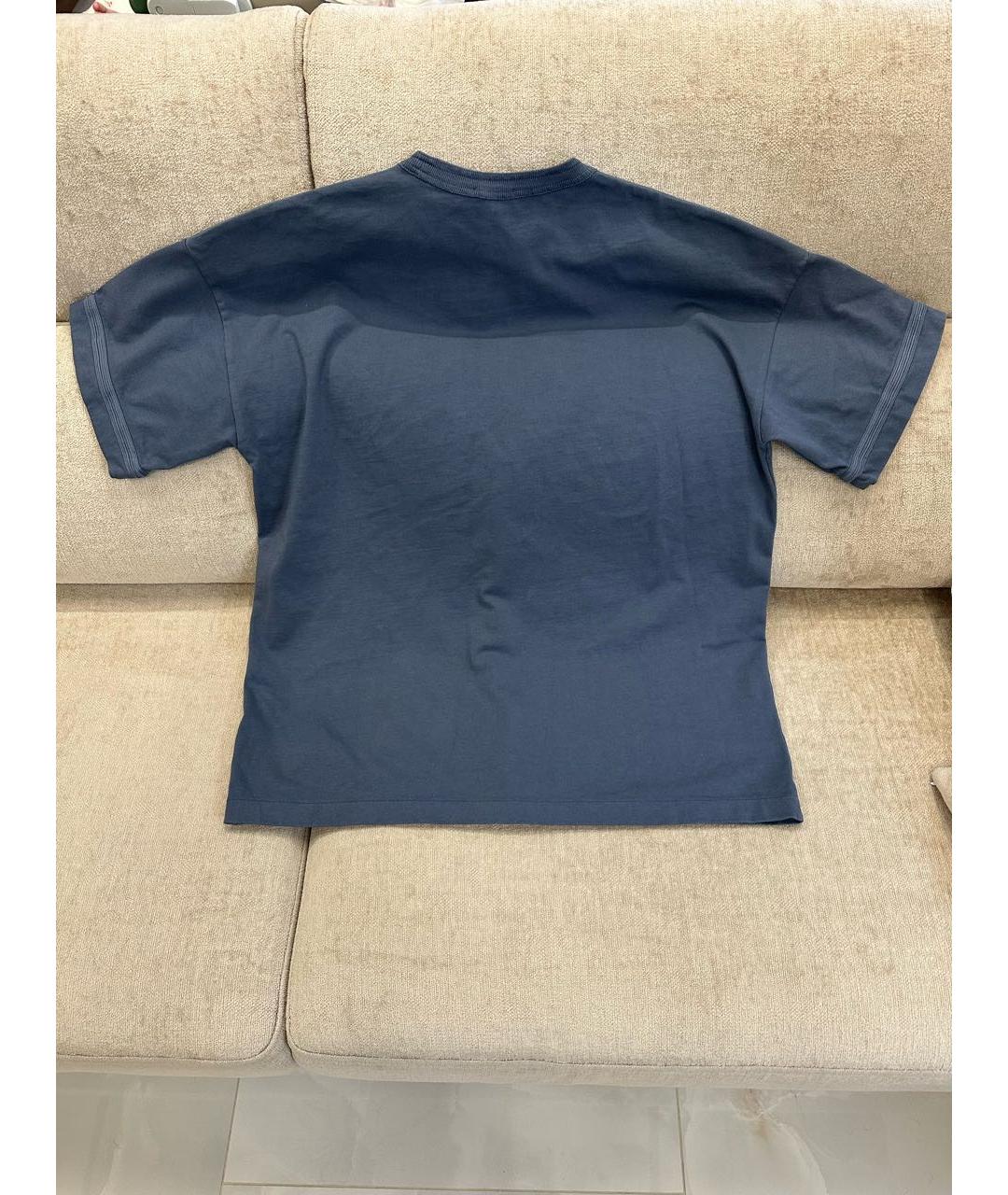 STONE ISLAND Темно-синяя футболка, фото 2