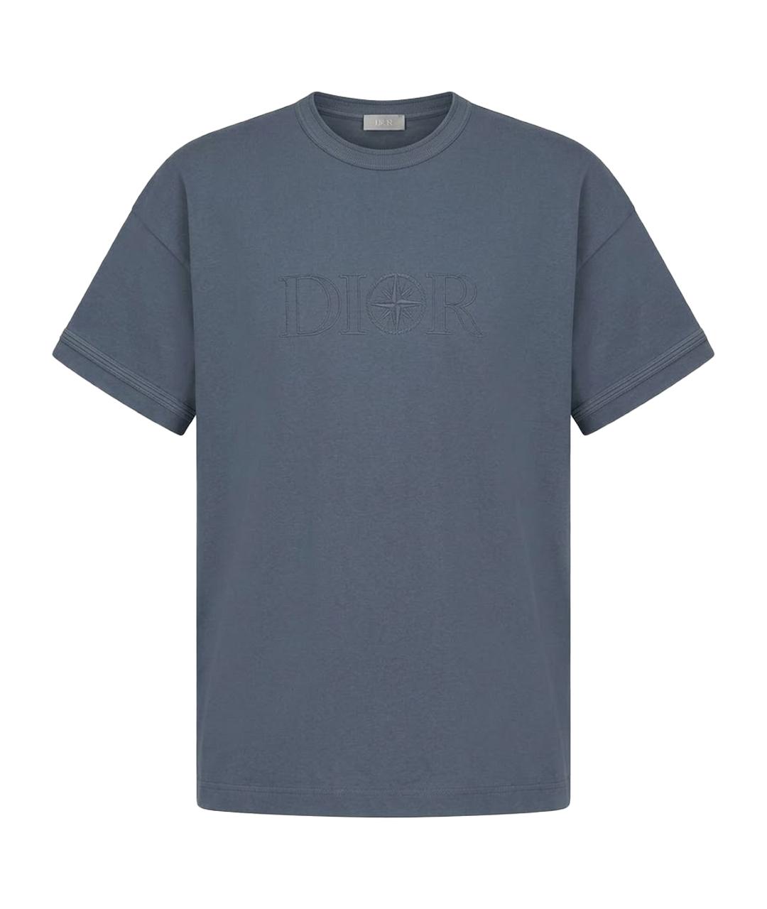 STONE ISLAND Темно-синяя футболка, фото 1