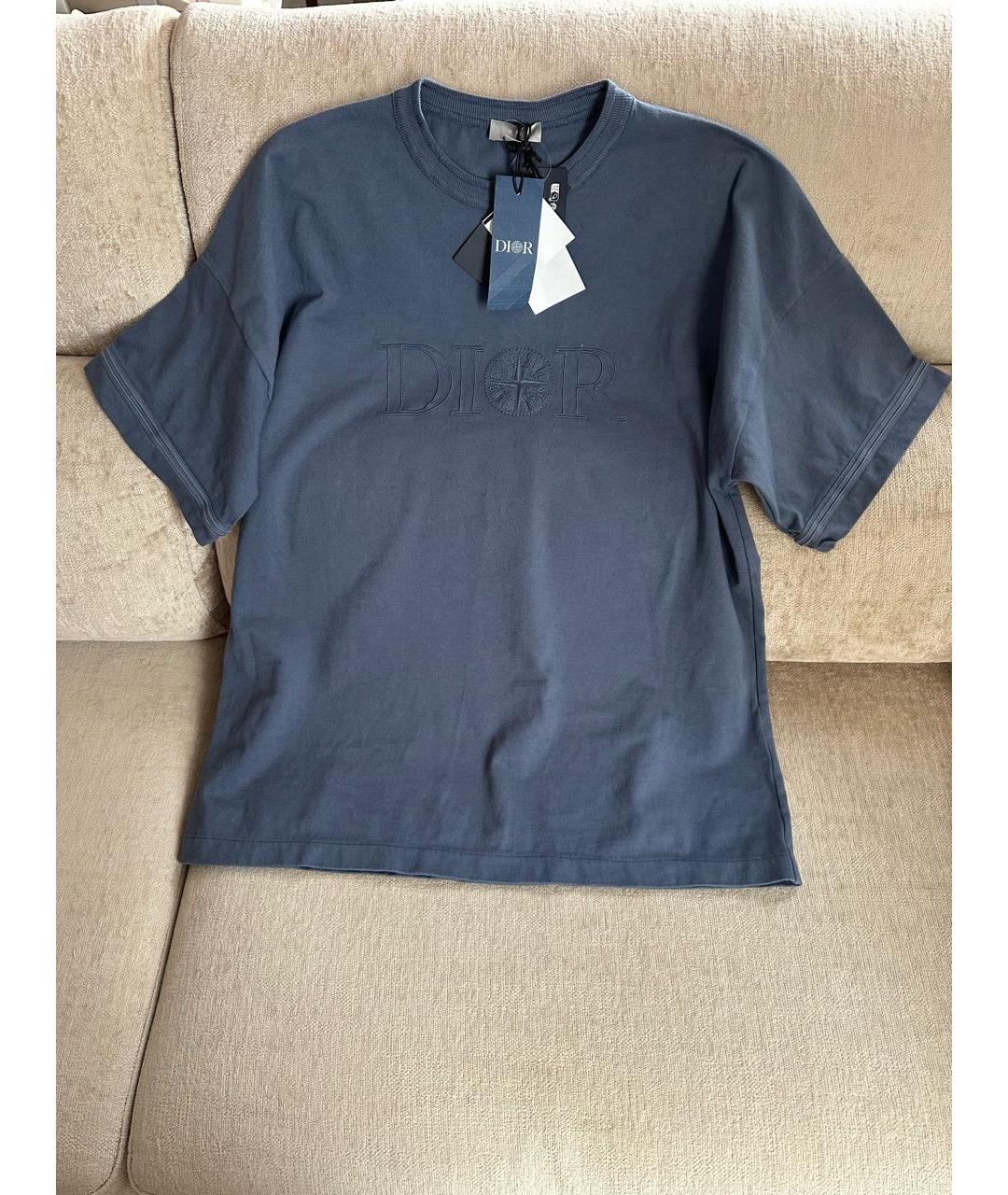 STONE ISLAND Темно-синяя футболка, фото 7