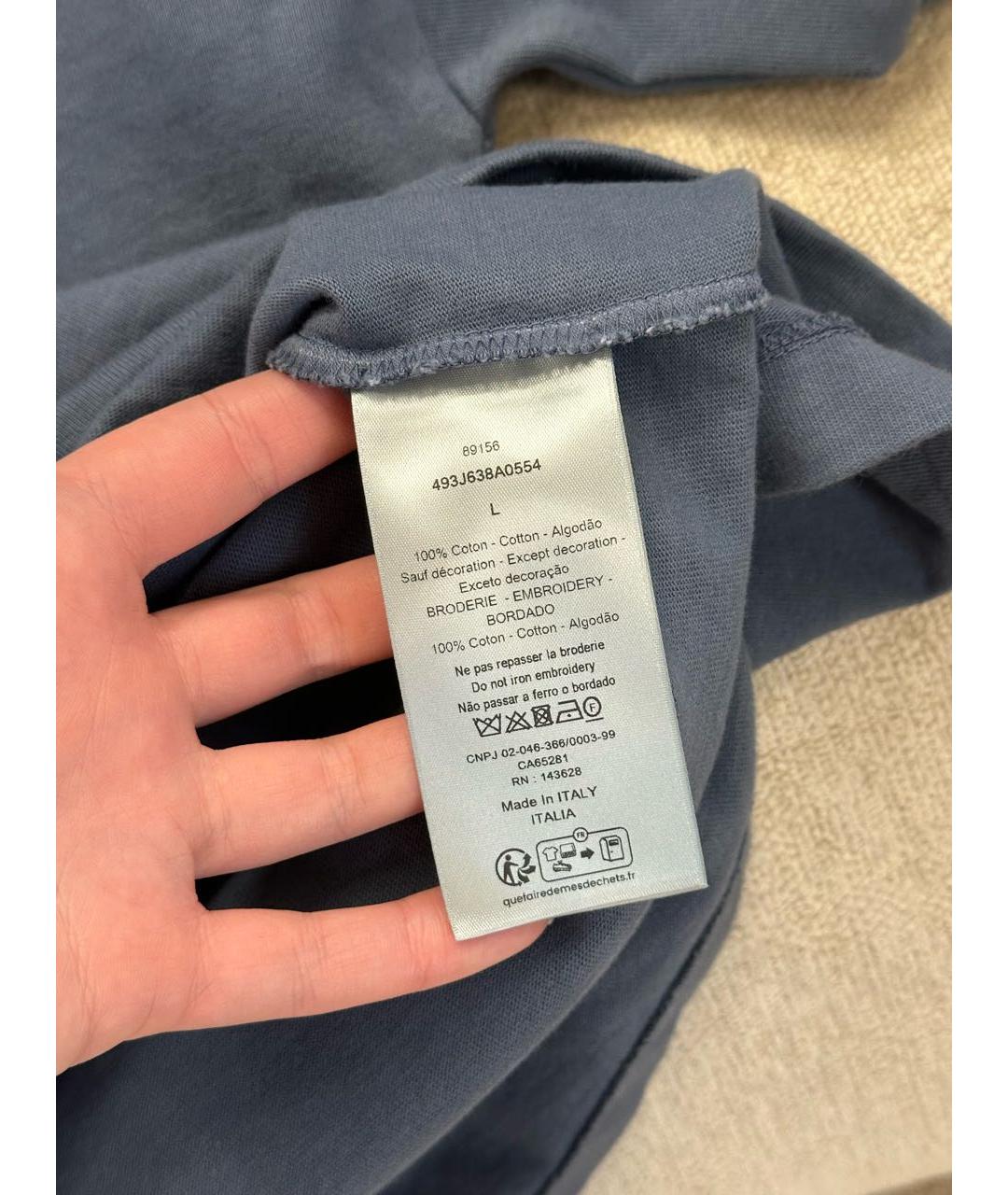 STONE ISLAND Темно-синяя футболка, фото 6