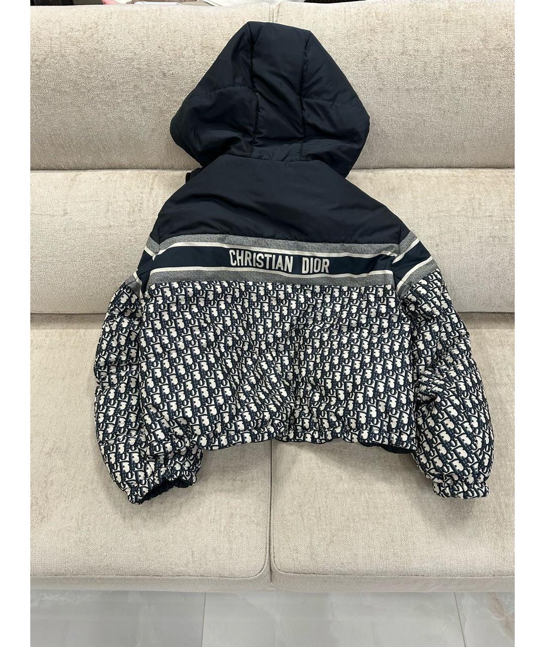 CHRISTIAN DIOR Темно-синий пуховик, фото 2