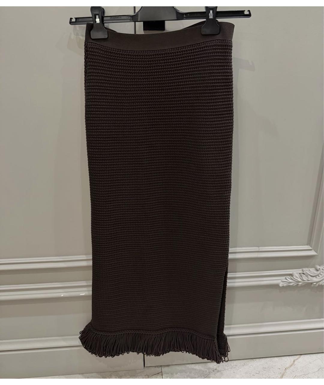 BOTTEGA VENETA Хлопковая юбка миди, фото 2