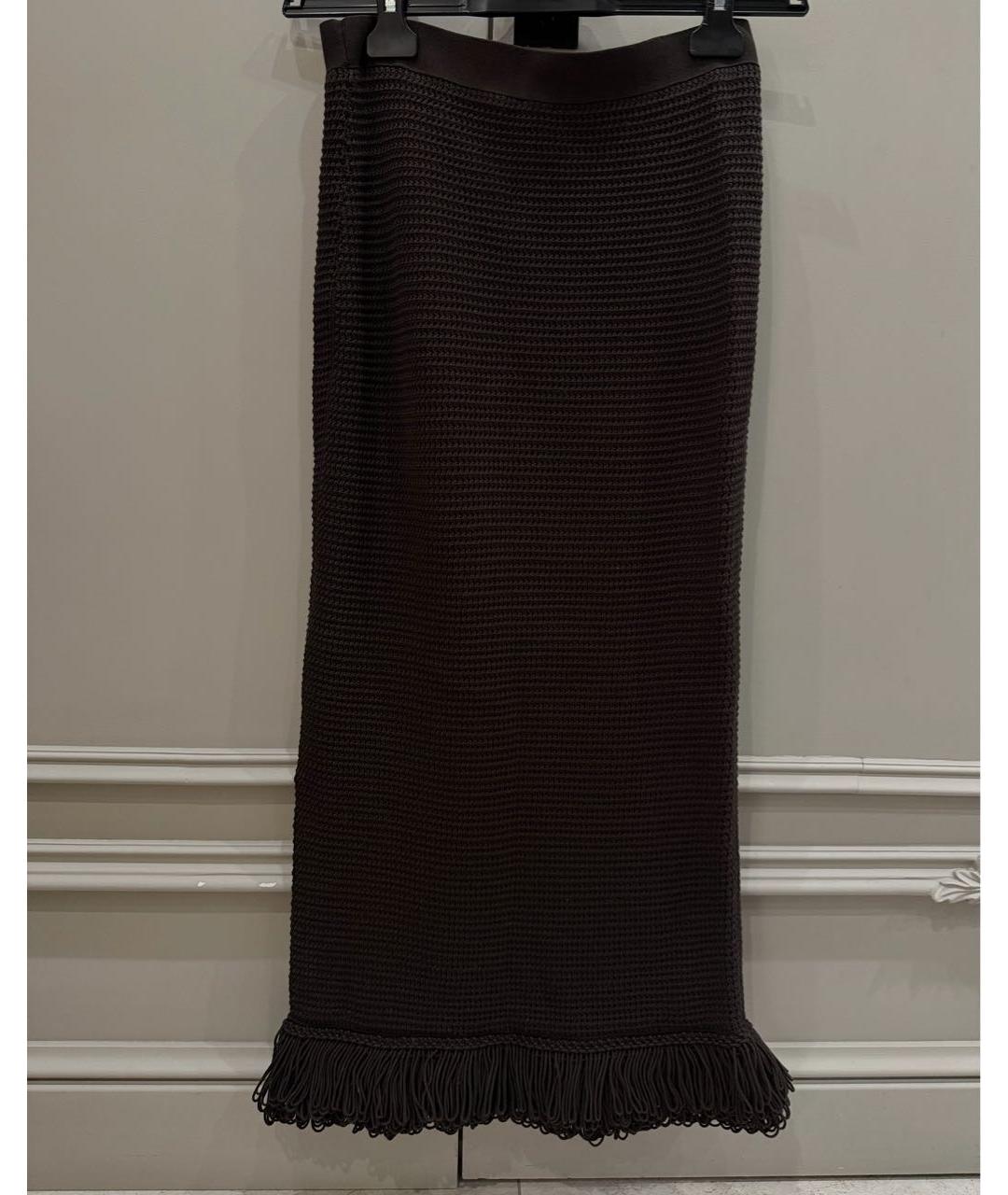 BOTTEGA VENETA Хлопковая юбка миди, фото 5