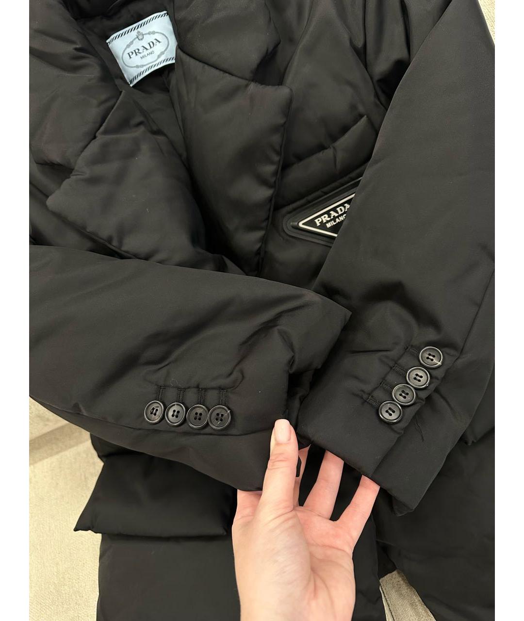 PRADA Черный пуховик, фото 3