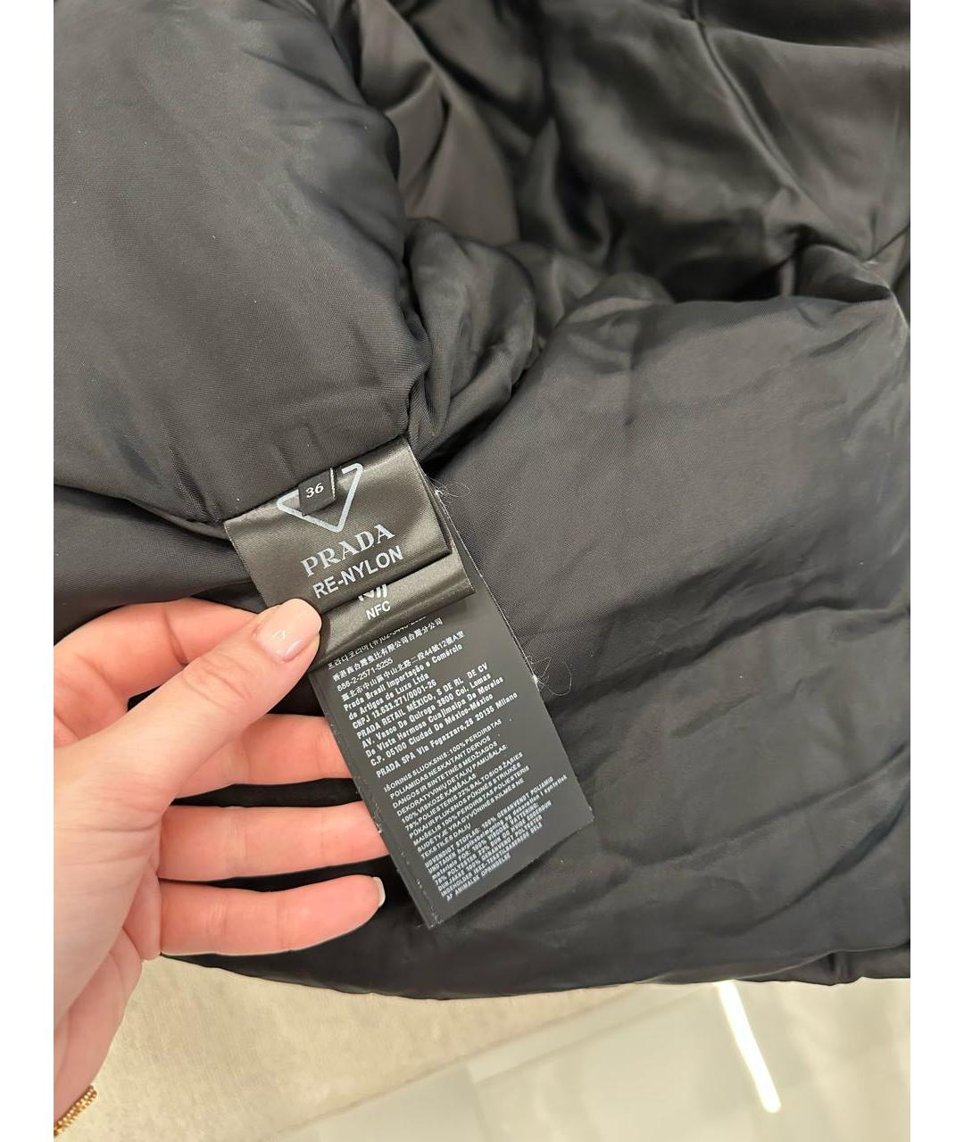 PRADA Черный пуховик, фото 6