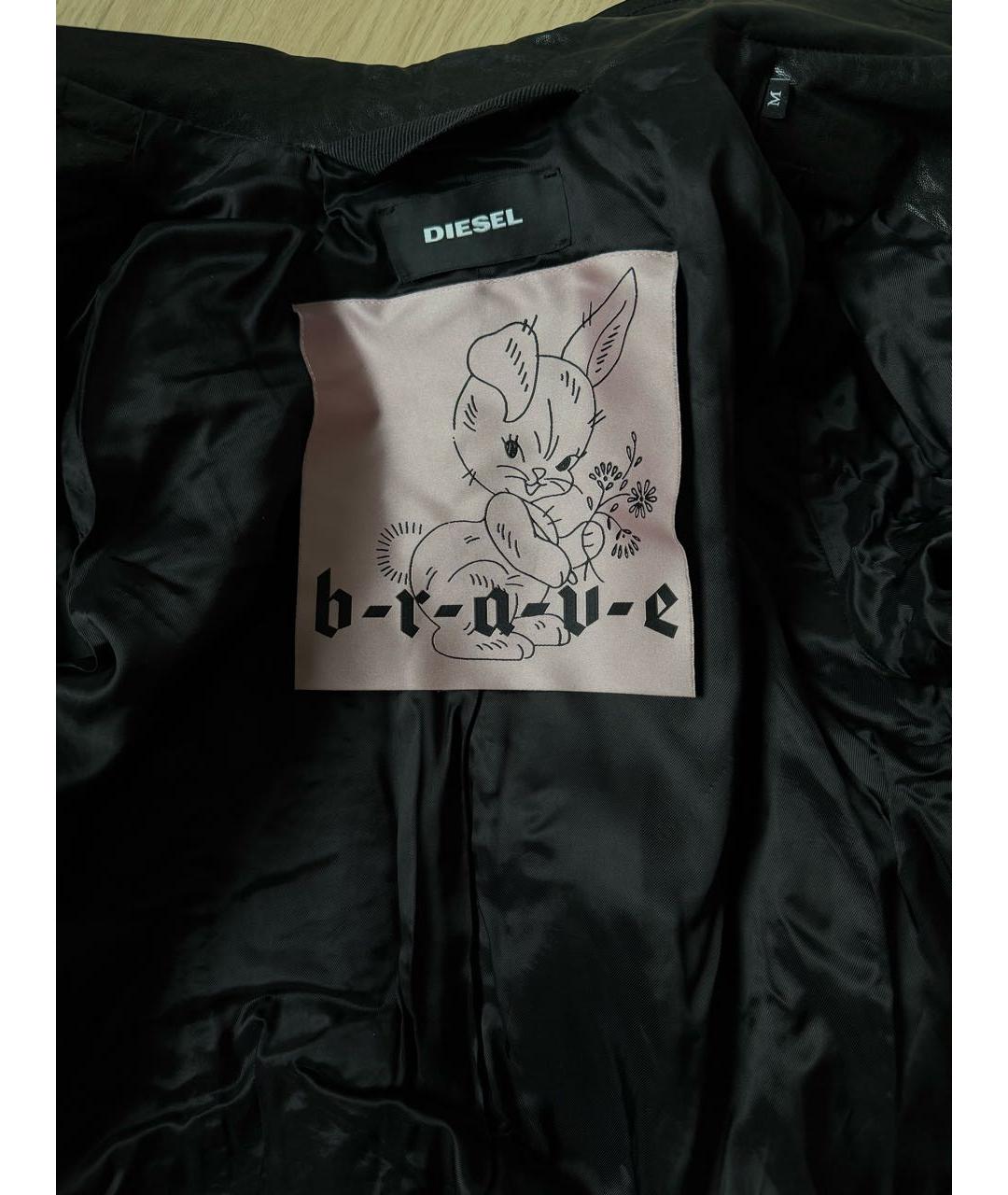 DIESEL Черная кожаная куртка, фото 4