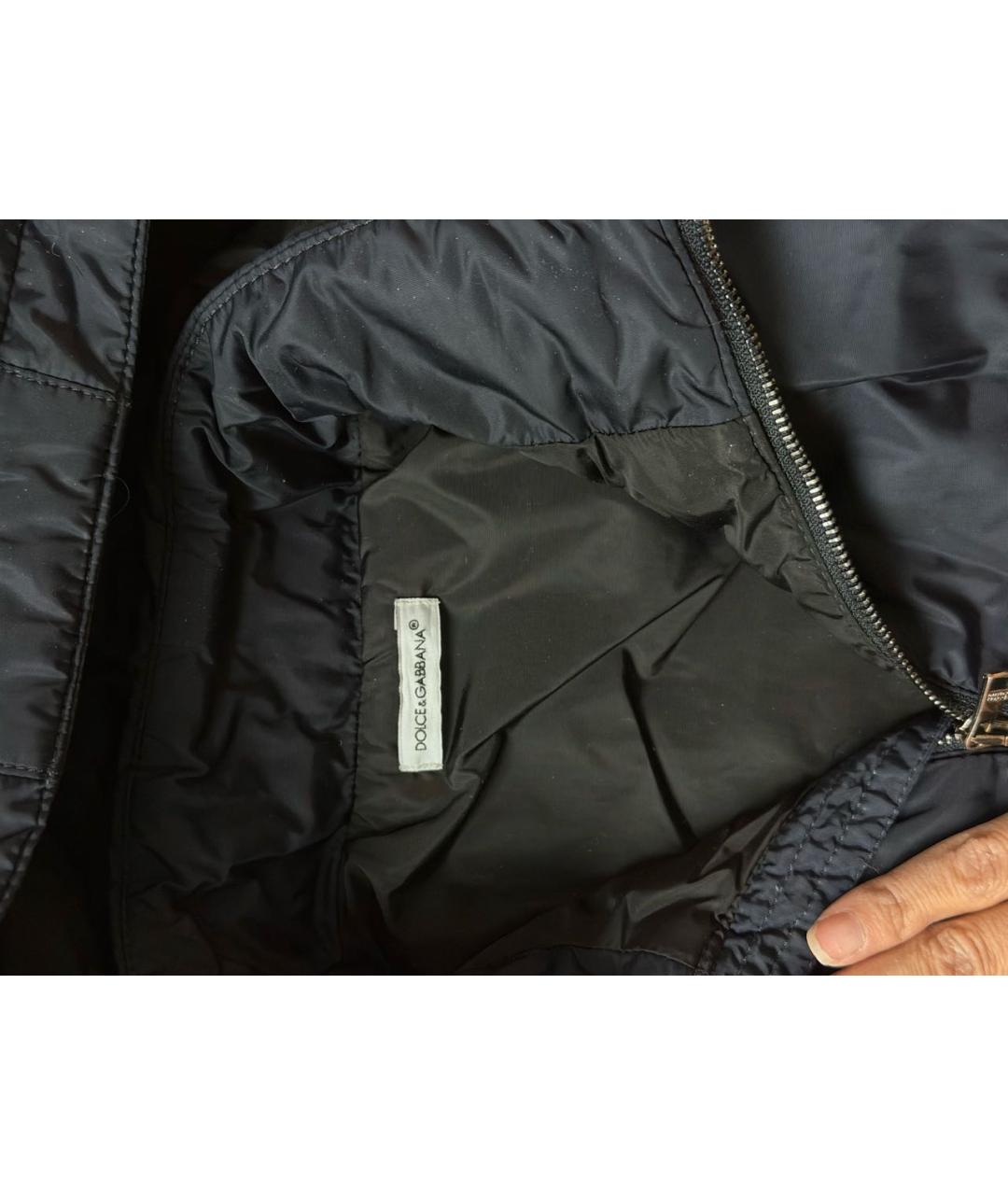 DOLCE & GABBANA KIDS Темно-синий полиэстеровый жакет / жилет, фото 4