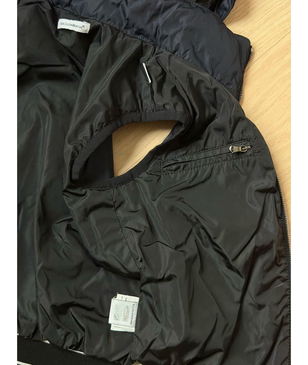 DOLCE & GABBANA KIDS Темно-синий полиэстеровый жакет / жилет, фото 6