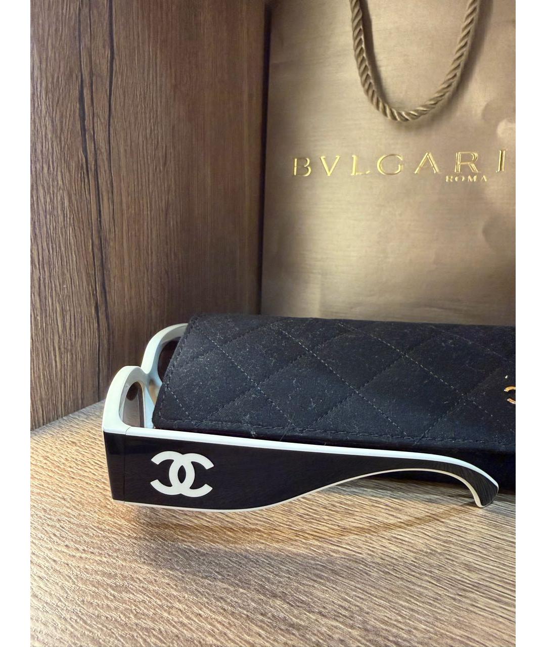 CHANEL Черные пластиковые солнцезащитные очки, фото 2