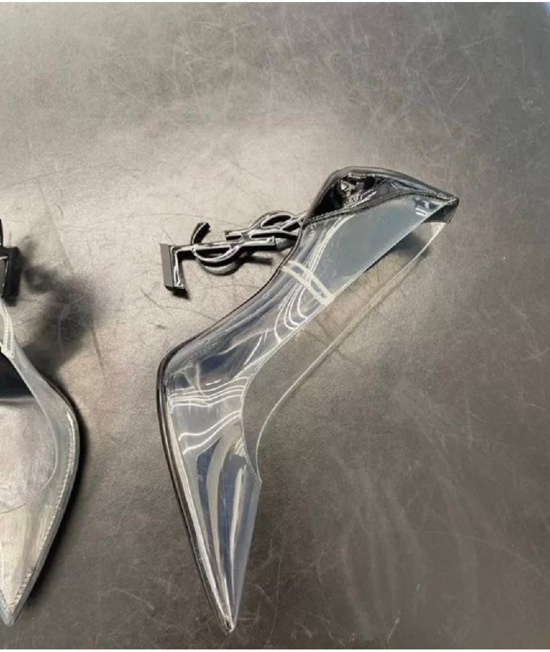 SAINT LAURENT Черные туфли из лакированной кожи, фото 7