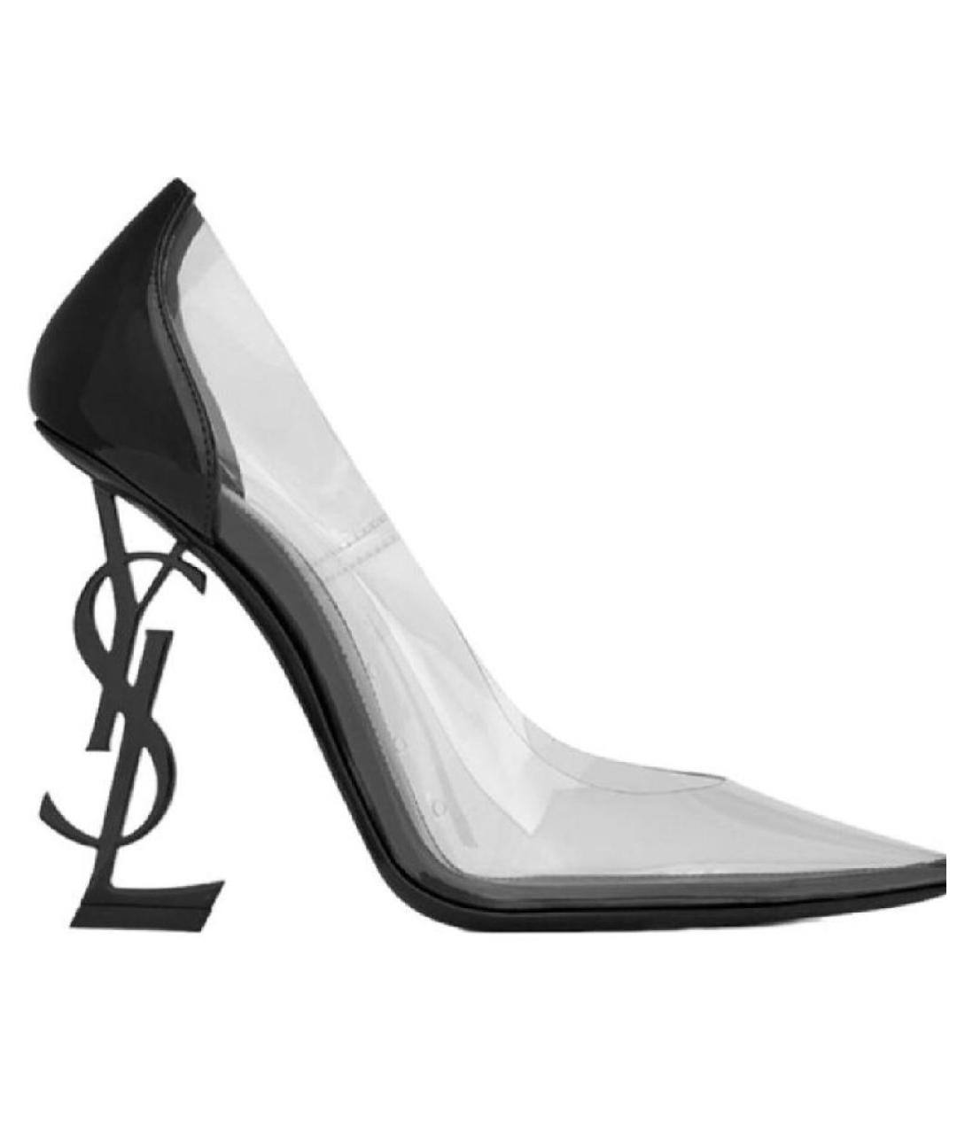 SAINT LAURENT Черные туфли из лакированной кожи, фото 8