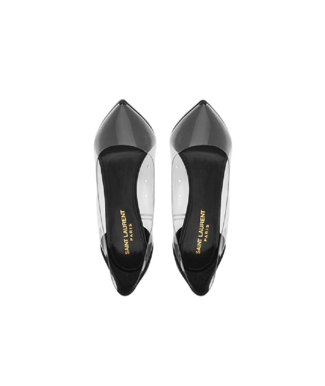 SAINT LAURENT Черные туфли из лакированной кожи, фото 3