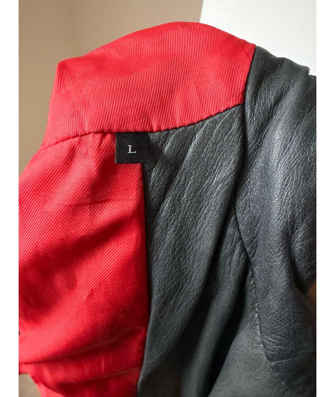 DIESEL Серая кожаная куртка, фото 6