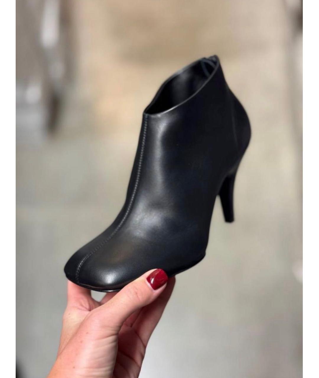 PHOEBE PHILO Черные кожаные ботильоны, фото 2
