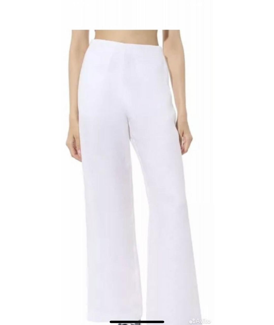 SEVENTY Белые льняные брюки широкие, фото 8