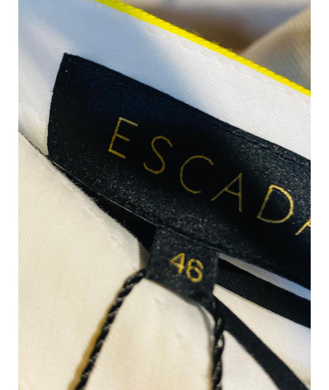 ESCADA Желтые шерстяные шорты, фото 3