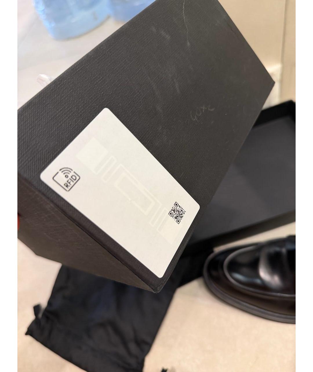 DOLCE&GABBANA Черные кожаные лоферы, фото 7