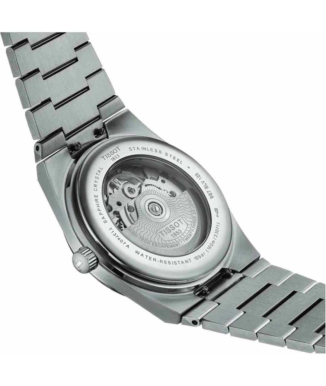 TISSOT Серебряные стальные часы, фото 3