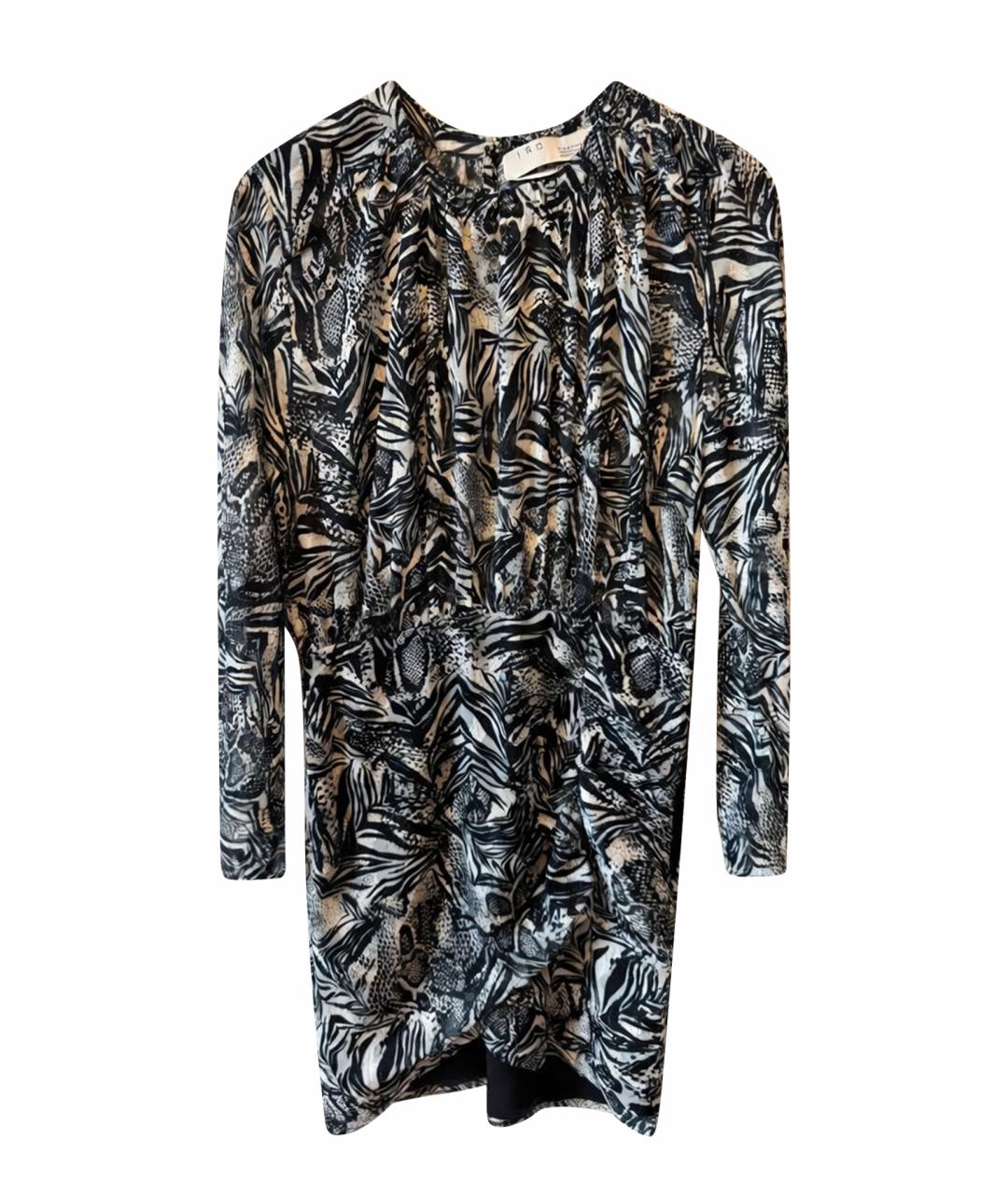 IRO Черное полиэстеровое коктейльное платье, фото 1