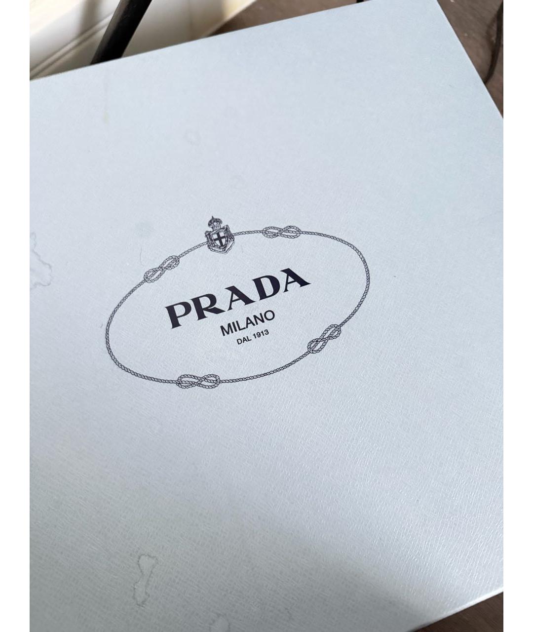 PRADA Черные текстильные ботинки, фото 5