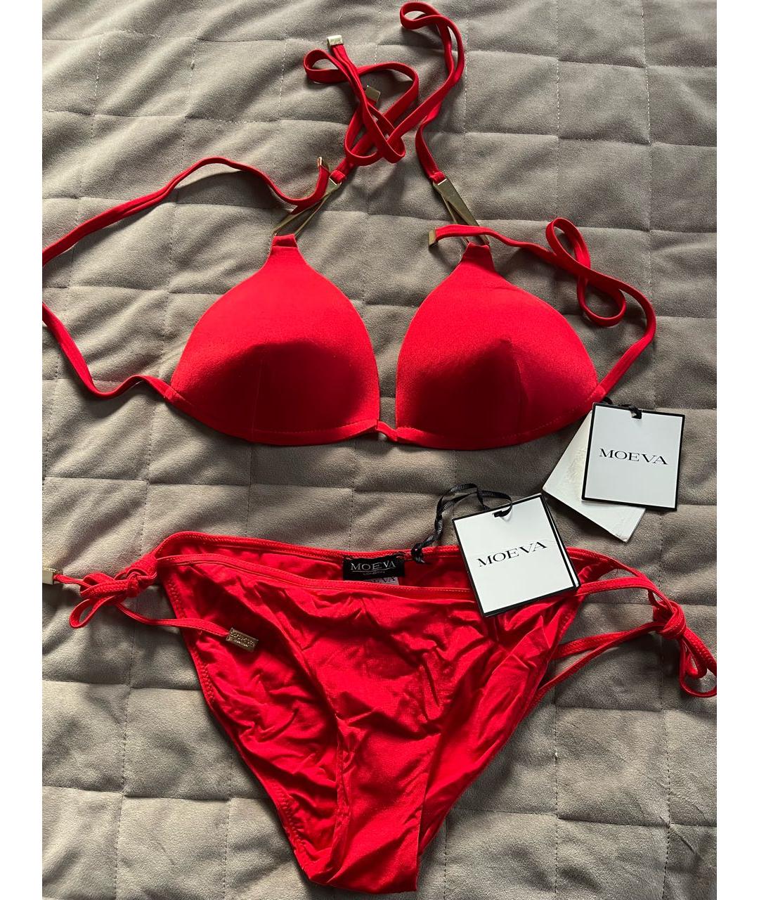 MOEVA Красный полиэстеровый купальник, фото 8