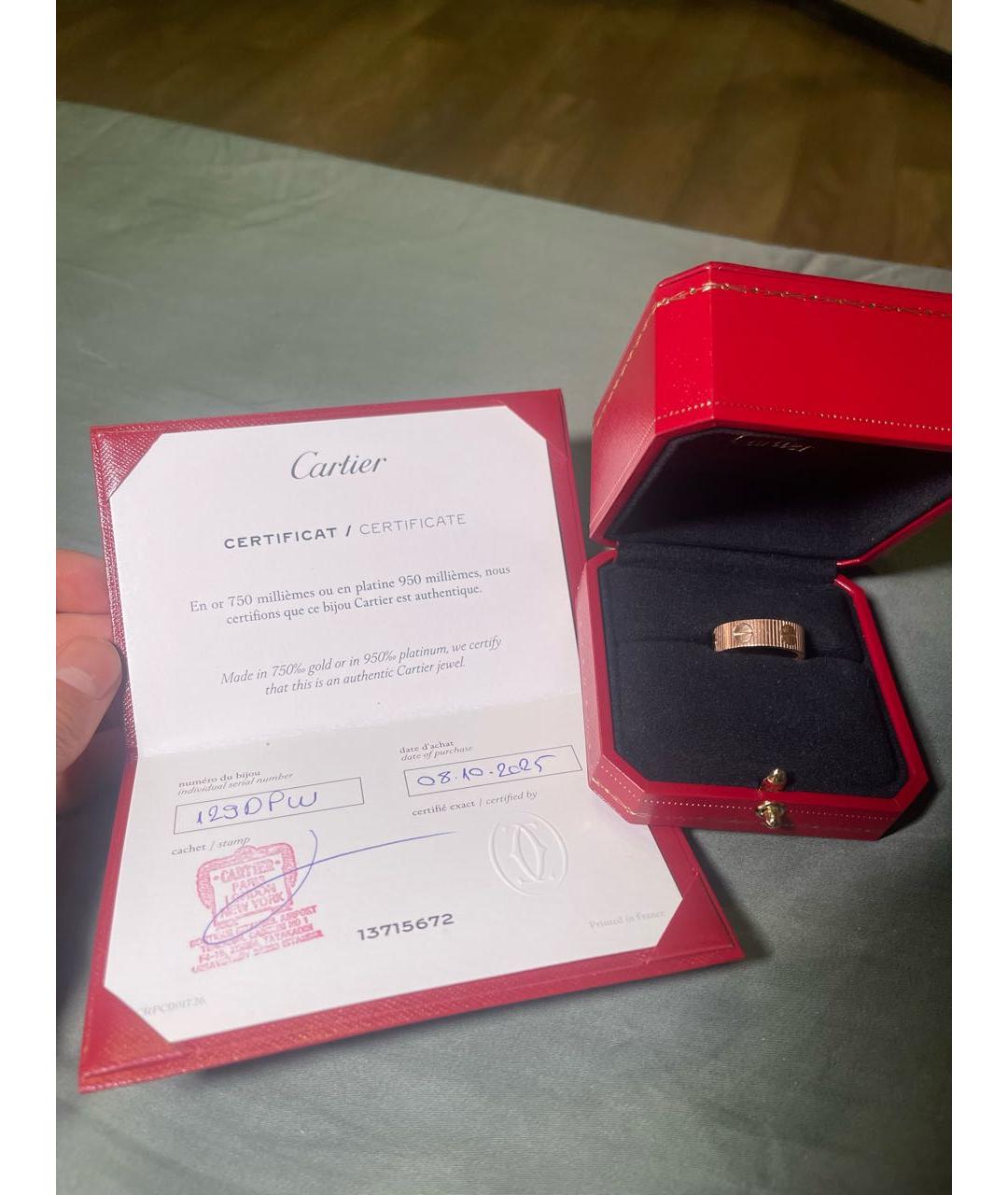 CARTIER Розовое кольцо из розового золота, фото 3