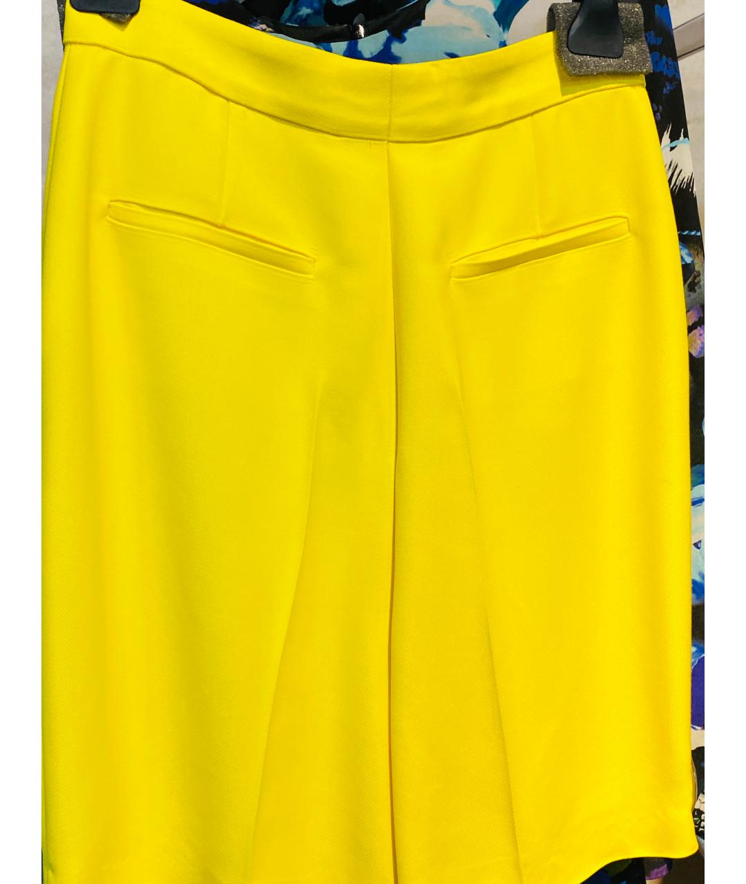 ESCADA Желтые шерстяные шорты, фото 2